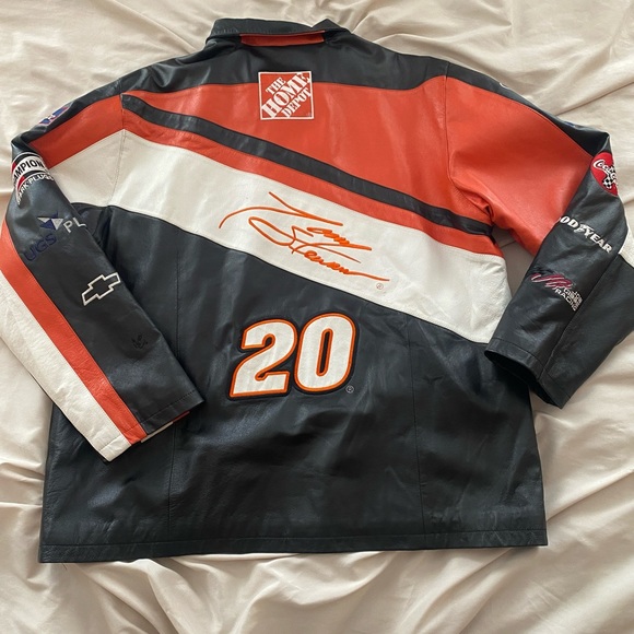 Tony Stewart #20 Home Depot Leather Jacket - Picture 3 of 5